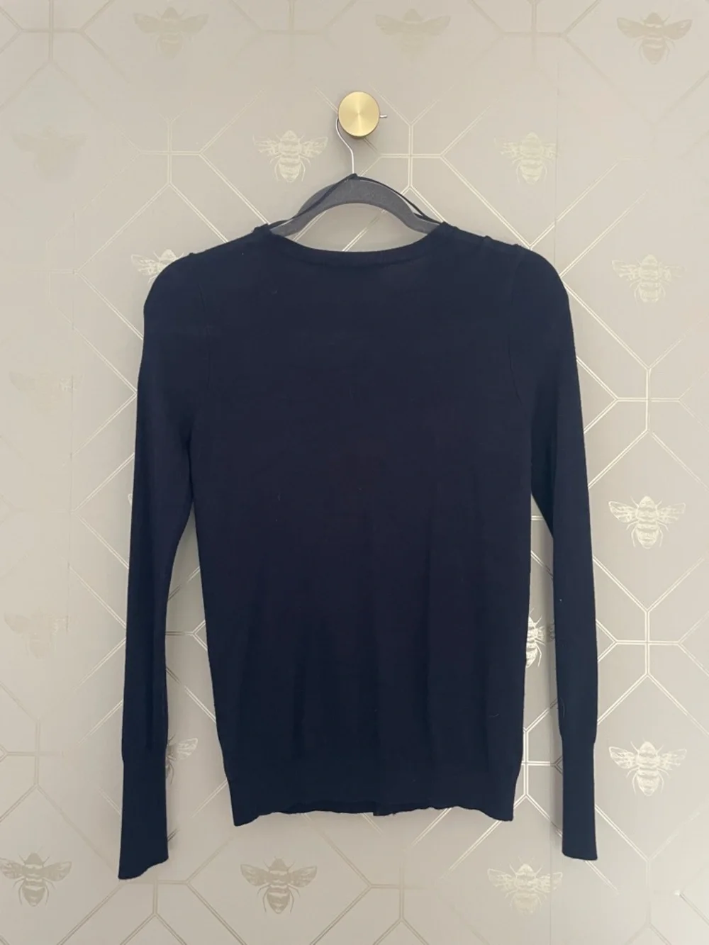 ZARA Black Cardigan with Pearl Buttons - Picture 2 of 3